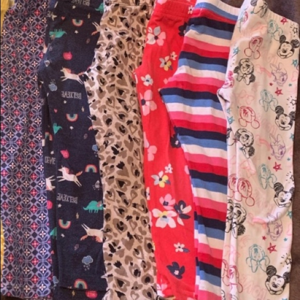 Bundle of Toddler printed leggings/pants